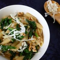 Silverbeet, spinach pasta salad
