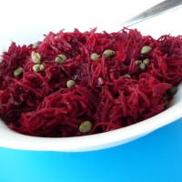 Hot grated beetroot